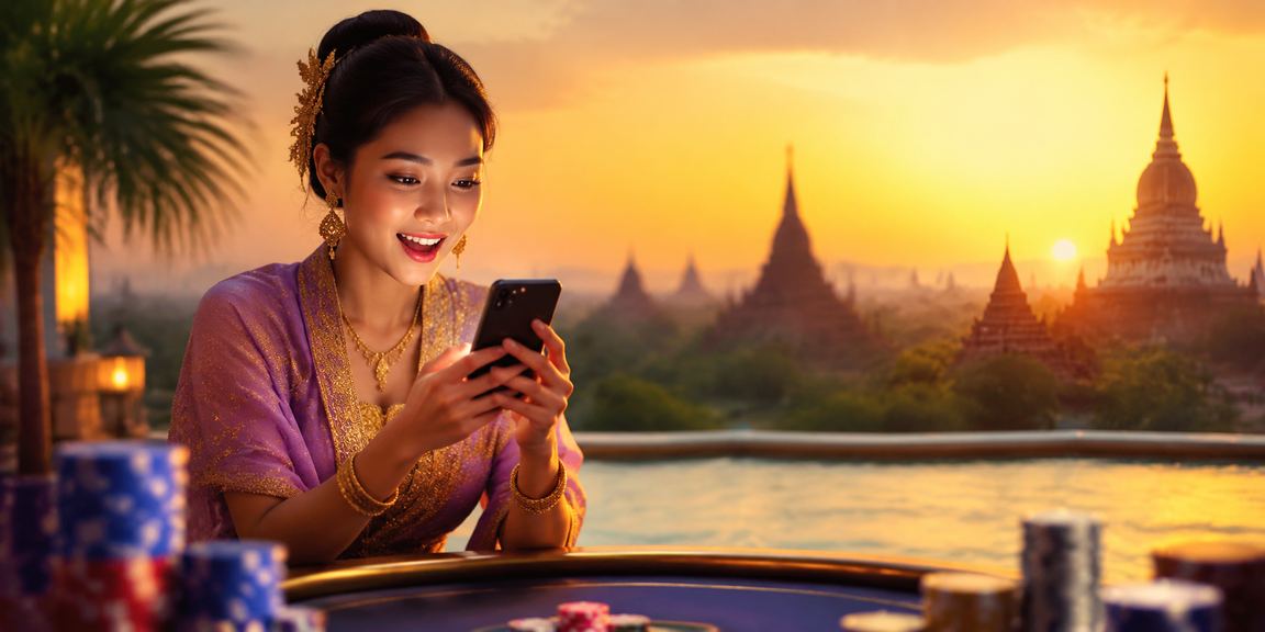 ပုဂံမြွေပူငံတွင် ဖုန်းနဲ့ ငွေလွှဲနေသော မြန်မာလူငယ်